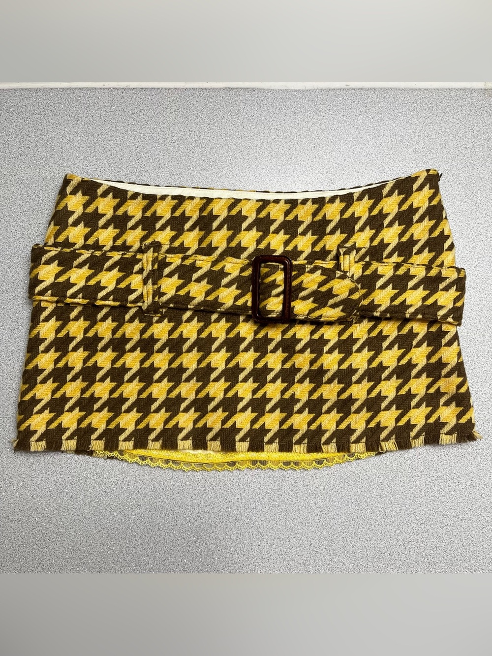 NWT! Vintage Y2K Abercrombie & Fitch 2000s Houndstooth Mini Skirt